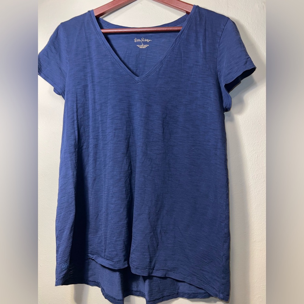 Lilly Pulitzer Deep Blue Short Sleeve Tee